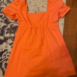 Square neck babydoll dress